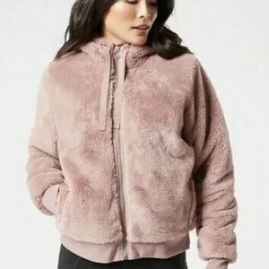Athleta Ritual Jacket Dogwood Mauve, size Large